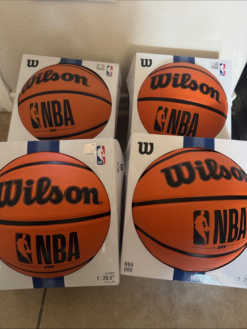 Wilson NBA Basketballs - Set of 4